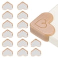 thumbnail image 1 of Uxcell Protecteurs d'Angle 24 Pcs Protecteurs d'Angle de Table Garde d'Angle de Meuble et Pare-Chocs de Bords (en Forme de Cœur, Brun), 1 of 6