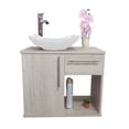 thumbnail image 1 of Gabinete para baño DECOMOBIL GABINETE 08 con Puerta y Cajón con Lavabo y Monomando encino polar, 1 of 4