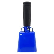 6.1 inch Blue Bell Black Handle Cowbell with Stick Grip Handle Used for Cheering at Sporting Events - Cow Bell by Stewart Tradingâ?¢