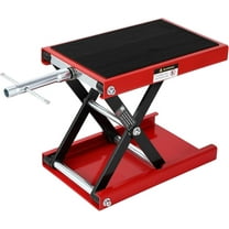 Towallmark Motorcycle Lift 1100 LBS, Scissor Jack with Wide Deck & Safety Pin, 3.15''-13.39'' Motorcycle Stand for Street Bikes, Touring Motorcycles