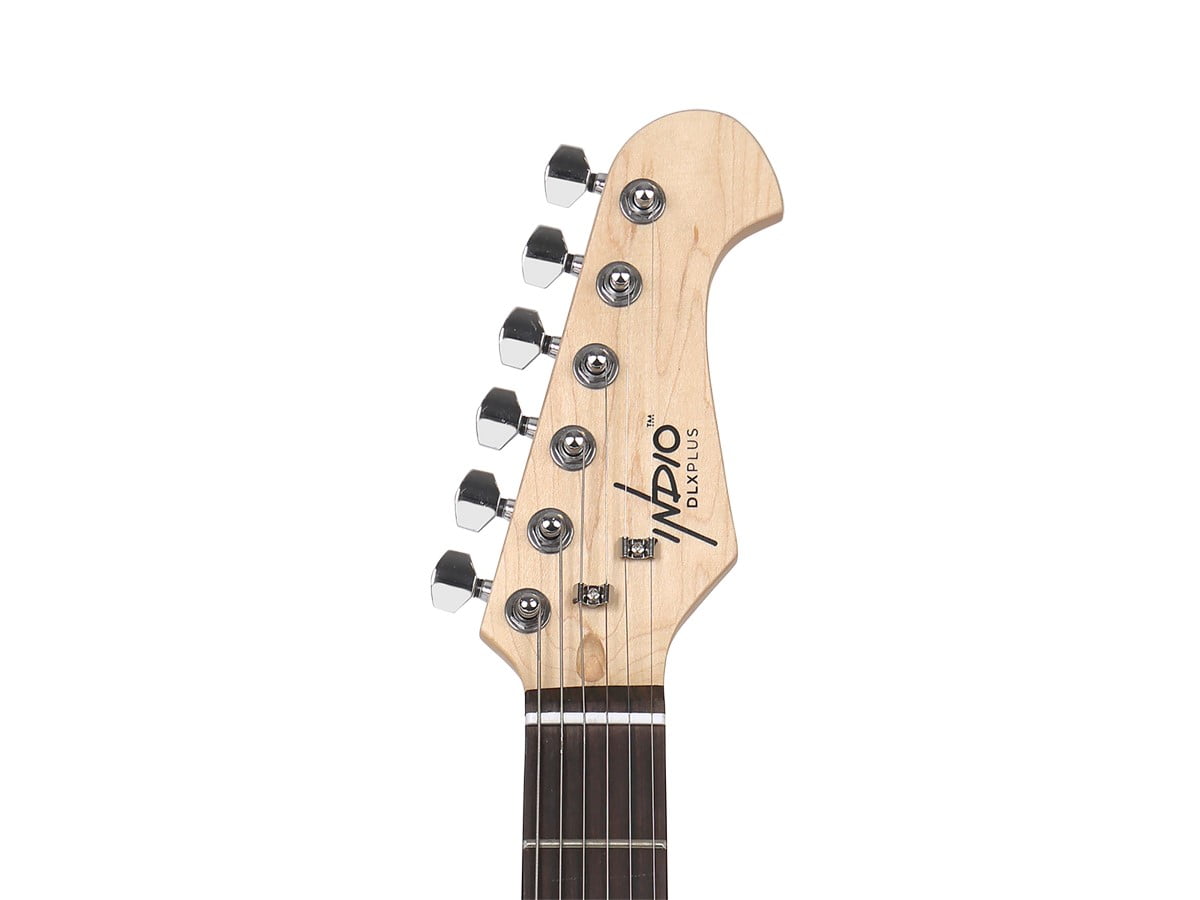 Monoprice Cali DLX Plus Solid Ash Electric Guitar - Cherry Burst, With Gig Bag, Ash Body, Maple Neck, Professionally Set-up in the US - Indio Series