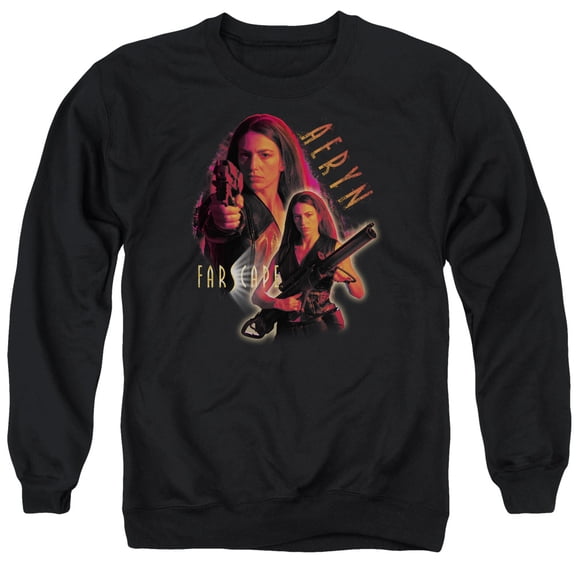 Farscape Aeryn Adult Crewneck Sweatshirt Black