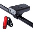 thumbnail image 1 of Bike Light Set 6 Mode 1600 Lumens Super Bright IPX45 Waterproof USB Rechargeable Bicycle Headlight Front and Taillight Rear Back Light Cycling Riding Lamp LED Flashlight, 1 of 7