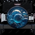 thumbnail image 1 of Abstract Flying Bubbles Colorful Pattern Polyester Universal Spare Wheel Tire Cover Wheel Covers for Trailer RV SUV Truck Camper, 1 of 5