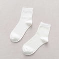thumbnail image 2 of Yuanlong Womens Crew Socks Plain Soft Knit Stretch Mid Calf Daily Breathable Minimalist Summer Daily Casual Socks, 2 of 3