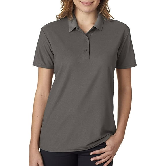 Gildan 45800L Performance Women's Double Pique SporT-shirt Charcoal 3XL