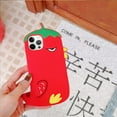 thumbnail image 6 of Compatible with iPhone 13 Pro Max Fun Silicone Case Soft Unique Creative Cute Spoof Chick Chili Shockproof Protective Cover for Girls and Women, 6 of 8