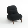 thumbnail image 5 of Morden Fort Black Accent Cloud Sofa Boucle Chair, Comfy Thick Cushion Armless Tilt Back Chair for Living Room, Bedroom, Apartment, 5 of 7