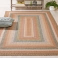thumbnail image 4 of SAFAVIEH Braided Marco Stripe Bordered Area Rug, Tan/Multi, 2' x 3', 4 of 14