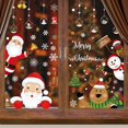thumbnail image 4 of Pegatinas para ventana de Papá Noel navideño, calcomanías para vidrio, calcomanías navideñas, decoración navideña, muñeco de nieve, copo de nieve, decoraciones navideñas para ventanas, 4 of 5