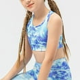 thumbnail image 5 of OGLCCG Girls Sports Bras 6-12 Seamless Racerback Training Bras for Girls Fashion Tie Dye No Pads Longline Chest Double Lined Crop Tank Tops, 5 of 6