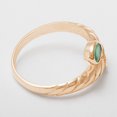 thumbnail image 5 of LBG British Made 9k Rose Gold Natural Emerald Womens Band Ring - 33 size options - 8.25 - 33 size options - Sizes 4 to 12 Available, 5 of 6