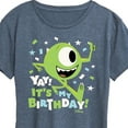 thumbnail image 3 of Disney Monsters Inc - Mike Yay It's My Birthday - Women's Short Sleeve Graphic T-Shirt, 3 of 5