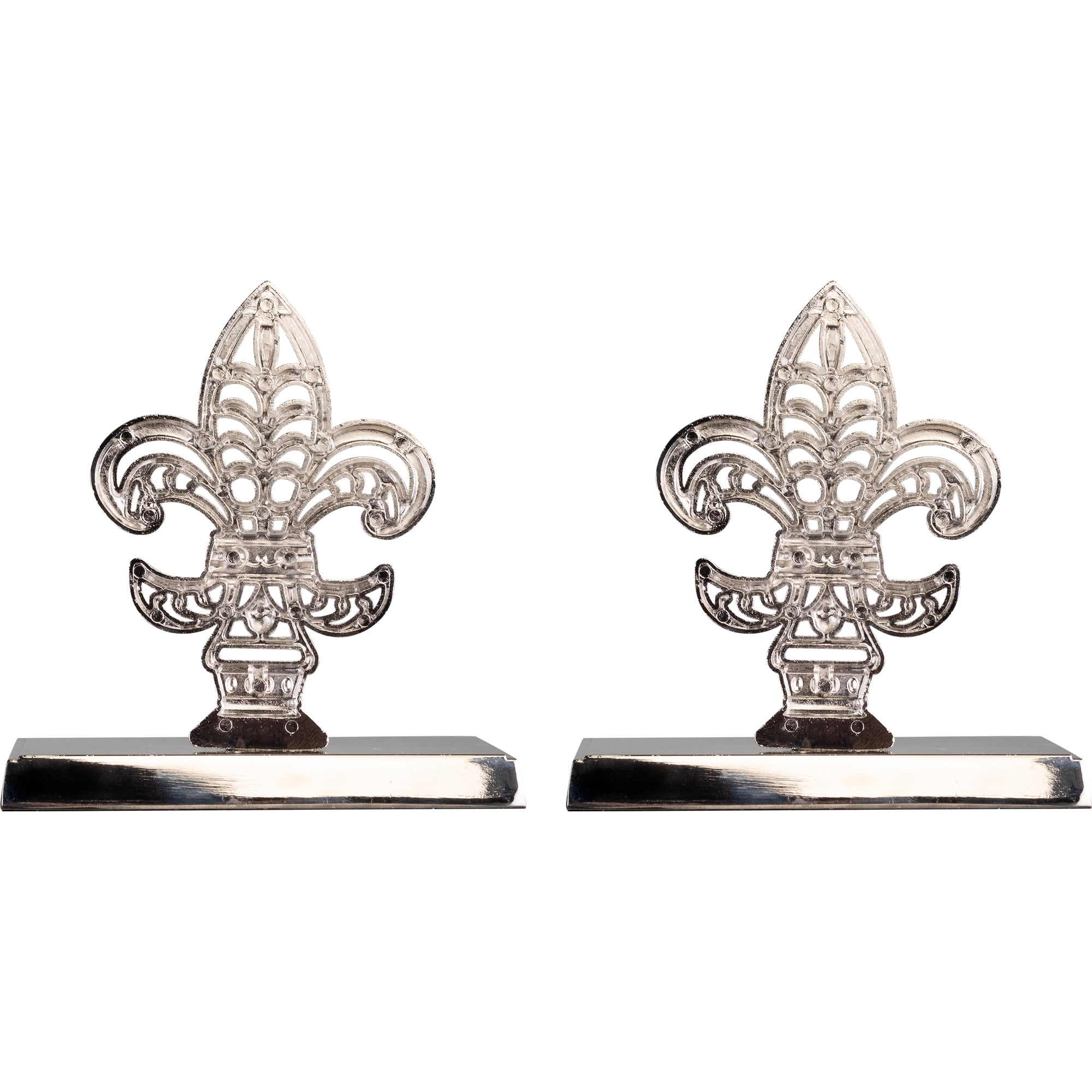 Northlight Fleur de Lis Christmas Stocking Holder - 5" - Set of 2