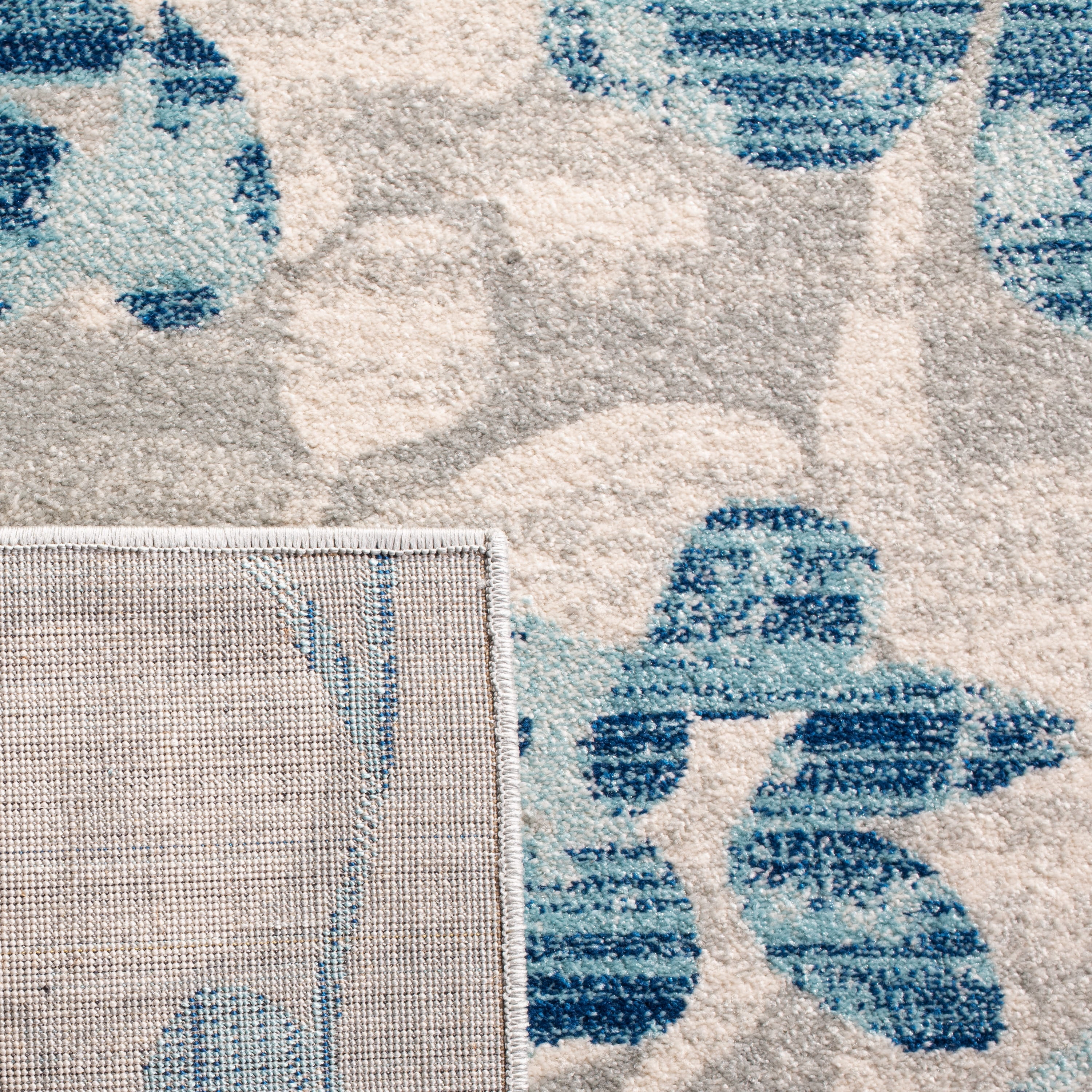 Safavieh Evoke Pavel Floral Area Rug, Gray/Light Blue, 3' x 3' Round