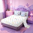 thumbnail image 3 of meiyoeat watercolor Sea Life Coral 7-Piece Twin Bedding,Ocean Initial A Bedding Comforter Set,Reversible, 3 of 7