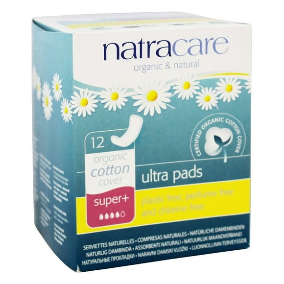 Natracare - Cotton Natural Feminine Ultra Pads Super Plus - 12 Pad(s)