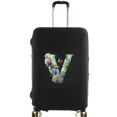 thumbnail image 1 of Housses de Valise Housse de Protection Valise de Voyage Anti-Rayures Housse Anti-Poussière Réutilisable Housse Anti-Poussière Lavable Motif Imprimé Poisson Lettre 8 Poisson Lettre V L, 1 of 6