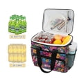thumbnail image 2 of FORMRS Insulated Cooler Bag 24 Cans Capacity Soft Leakproof Lunch Box with Side Pockets, Charming Floral Pattern, 2 of 7