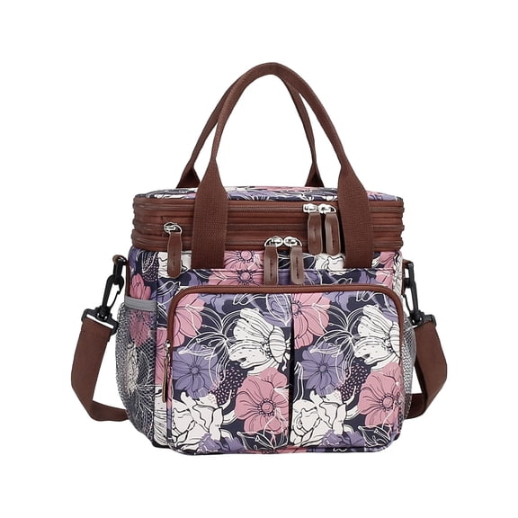 Diaper Bag Lightweight Shoulder Bags Large Capacity Mom Bag Crossbody Bag Splashproof Multiple Compartment Handbag