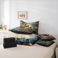 thumbnail image 6 of Feelyou Rustic Bear Animal Twin Bedding Sets 7-Piece, Spring Flower Floral Bedding Comforter Set, Jungle Wildlife Print Reversible Sheet Sets, Lightweight Room Decor, 6 of 8