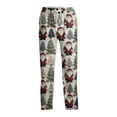 thumbnail image 3 of Fabrcox Christmas Elk Printed Men's Casual Pajama Pants Elastic Waist Drawstring Lounge Bottoms Straight Leg Casual Comfy Sleepwear with Pockets Khaki XXL, 3 of 4