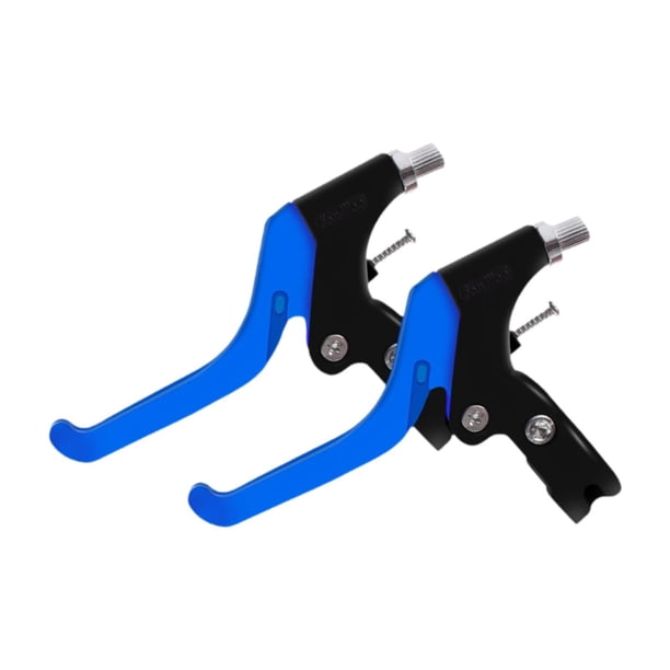 2 palancas de freno para bicicleta infantil de cuatro dedos para manillar de bicicleta Azul