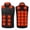 Black, variant on Women's Plus Size Heated Vest with 26 Heating Areas USB Charging Fleece Lined Cold Weather Protection