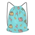thumbnail image 2 of Pusheen The Cat Mochila Con Cordón Resistente Al Agua Bolsa De Cuerda De Moda Deportiva Sackpack Saco De Gimnasio Con Para Hombres Y Mujeres, 2 of 4
