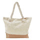 thumbnail image 2 of Bolsa Tote De Playa Beige Detalles Tejidos Xtellar Dorados, 2 of 3