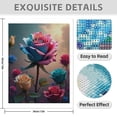 thumbnail image 3 of Diamond Art Kits for Adults - Rose Colorful Print No.838 5D Frameless Dimond Painting Kit for Adults Beginner, Round Diamond Kits for Home Wall Decor, Gift for Women, 3 of 7