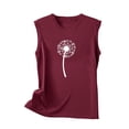 thumbnail image 4 of ZyeKqe Tank Top for Women Sleeveless Crewneck T Shirts Graphic Print Going out Tops Summer Casual Loose Basic Shirts, 4 of 5