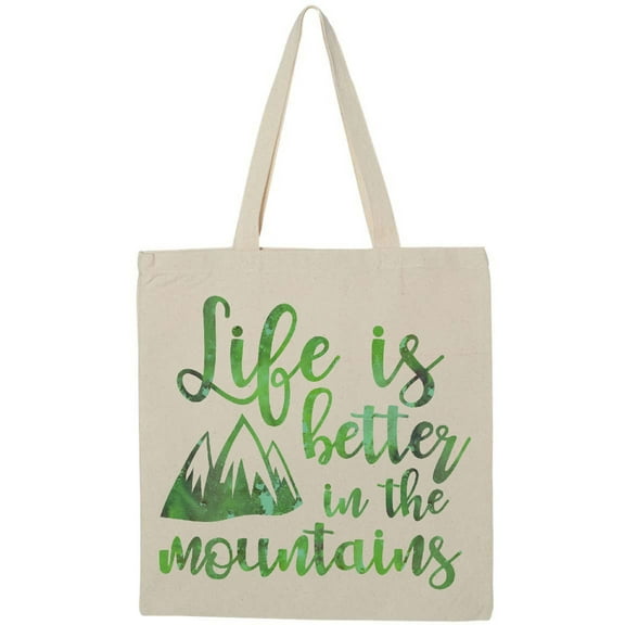 Inktastic Life's Better Mountains Tote Bag