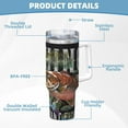 thumbnail image 5 of Pofeuu bass water fishing Print 40oz Ice Bully With Handle And Straw Stainless Steel Vacuum Insulated Cup And 2 In 1 Straw Lid, 5 of 8