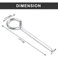 thumbnail image 2 of HUGFEGWE 12Pcs 5/32" Hex Dogging Key Standard with Full Loop, Allen Wrench Door Key for Push Bar Panic Exit Devices Crash Bar Gym door solid Metal - Black CA919-80568, 2 of 7