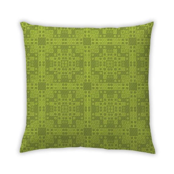 Ahgly Company Outdoor Square Contemporary Throw Pillow, 18 inch by 18 inch