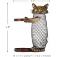 thumbnail image 2 of Porte-bouteille de Vin en Métal pour Décoration Intérieure Chat Mignon, 2 of 5