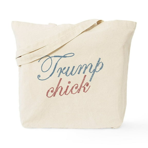 CafePress - Bedazzled Trump Chick Tote Bag - Unisex Canvas Tote Bag, Beige, 1-Piece