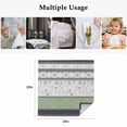 thumbnail image 5 of Green Stripes Abstract Cloth Napkins, Geometric Spring Flowers Rustic Washable and Reusable Dinner Napkins Set of 8, Table Napkin for Kitchen Party Birthday Wedding Hotel Housewarming 20"x20", 5 of 9