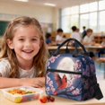 thumbnail image 4 of Xoenoiee Cardinal Moon Cherry Blossom Print Kids Backpack with Lunch Box Set Elementary/Middle School Bag Bookbag Lunch Bag Pencil Case 3Pcs Kindergarten Schoolbag Lightweight Daypack for Boys Girls, 4 of 6
