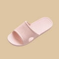 thumbnail image 5 of Womens Waterproof PVC Slide Slippers, Non-Slip House Shoes for Indoor Bathroom Kitchen, Lightweight Easy Clean Blush Pink Slides,Size 40, 5 of 6