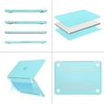 thumbnail image 5 of MOSISO Compatible with 2025-2022 MacBook Air 13.6 inch Case M4 A3240 M3 A3113 M2 A2681, Plastic Hard Shell Case&Keyboard Cover&Screen Protector&Type C Adapter 2 Pack, Turquoise, 5 of 6