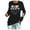 Black, variant on Customizable Women DIY Your Photo Your Own Custom Text Sweatshirt Grey,M