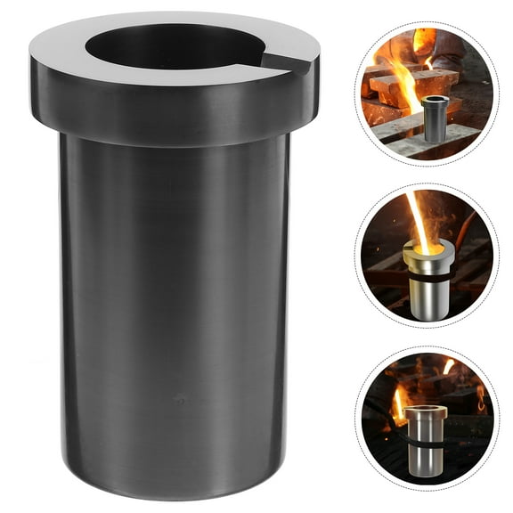 1KG Graphite Crucible - 2000°C High Temp Melting Cup for Gold/Silver
