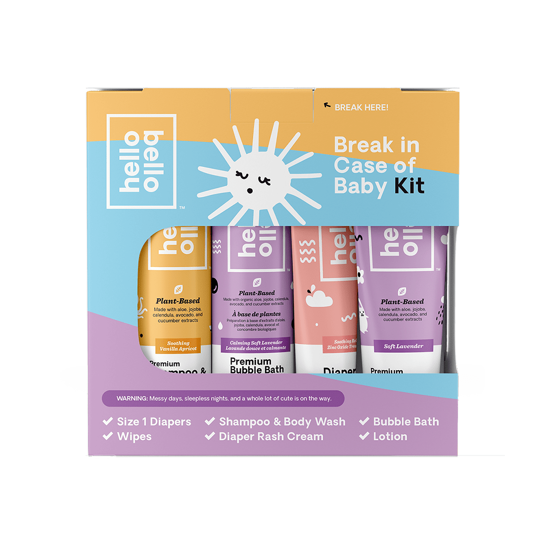 Hello Bello Break In Case Of Baby Gift Set Walmart Com