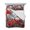 Red, variant on Quilts Twin Size Bedding Set, Red Poppy Flowers Lightweight Quilted Comforter, Abstract Country Floral Plant Grey Soft Reversible Bedspread Coverlet with Pillow Covers for All Season, 68" x 86"