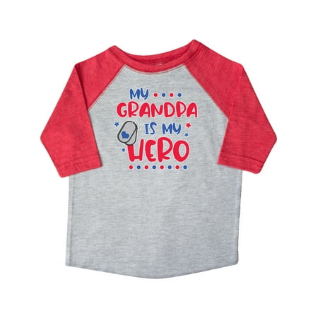

Inktastic Memorial Day My Grandpa is My Hero Gift Toddler Boy or Toddler Girl T-Shirt