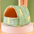 thumbnail image 2 of Guinea Pig Bed Cave Cozy Hamster House Hideout Hide House, Small Animal Dwarf Rabbits Hedgehog Bearded Dragon Winter Nest Squirrel Hamster Cage Accessory, 2 of 6