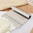 thumbnail image 3 of 2 Pack Stainless Steel Dough Scraper With Measuring Scale, Cake Cutter, Pizza Cutter, Bread Divider Banmo, 3 of 5