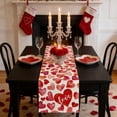thumbnail image 1 of Amzcrzy Linen Tablecloth Valentines's Day Table Runner Linen Tablecloth Kitchen Tablecloth Heat Insulation Placemat Party Decoration Tablecloth Valentine's Day Decorations, 1 of 7